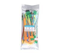 Fascette fermacavi in plastica etichette colorate etichette etichette autobloccanti con zip fascette in nylon 100 pezzi (multicolore)