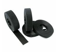 Fascette fermacavi nere riutilizzabili, fascette autoadesive in nylon, clip organizer, supporto per cavi, nastro di fissaggio fai da te, 40 rotoli, larghezza 25 mm
