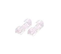 Fascette fermacavi organizer per cavi per la gestione delle postazioni di lavoro desktop, in ABS, porta cavi di ricarica USB, avvolgitore per bobina, gestione zip (trasparente)