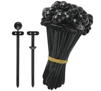 Fascette fermacavi per auto, 100 pezzi, resistenti, autobloccanti con fibbia, fissaggio sicuro per auto, moto, EV, berlina, bagagliaio, esterni, garage, installazione, cablaggio, progetti D IY