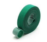Fascette fermacavi riutilizzabili, 5 m/rotolo, fascette fermacavi autoadesive, clip di fissaggio, supporto per cavi, accessori fai da te, organizer in nylon, verde x 1 rotolo