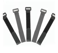 Fascette fermacavi riutilizzabili autoadesive nere larghezza 20 mm cinturino in nylon fibbia inversa organizer gancio passante chiusura fascio-50 pezzi-20x400 mm