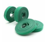 Fascette fermacavi riutilizzabili da 5 m/rotolo, autoadesive, in nylon verde, clip organizer, supporto per cavi, nastro di fissaggio, 2 rotoli, larghezza 10 mm