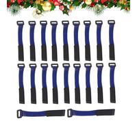 Fascette flessibili riutilizzabili - Cinghie decorative regolabili Për Ghirlanďe da 20 pezzi - Cravatte decorative Për ghirlande di Natale - Cinghie per ghirlande natalizie per ringhiere Ringhiere Rec