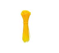Fascette in nylon 3,6 x 200 mm, confezione da 40 pezzi, colore giallo - ideale per organizzare cavi e fissare oggetti in modo sicuro.