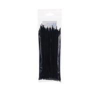 Fascette in nylon, confezione da 30 pezzi, dimensioni 4,8 x 250 mm, colore nero, perfette per organizzare cavi e fissaggi in modo efficiente