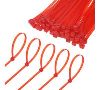 Fascette in nylon da 1000 pezzi 16 pollici 49 libbre per interni/esterni [rosso]