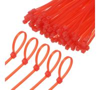 Fascette in nylon da 1000 pezzi, 6 pollici 11 libbre per interni/esterni [rosso]