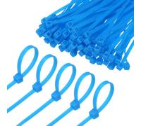 Fascette in nylon da 1000 pezzi, 6 pollici, 18 libbre, per interni/esterni [blu]