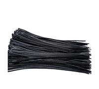 Fascette in nylon, Fascette fermacavi in nylon di plastica nera autobloccanti, dimensioni multiple, 100 pezzi(2.6x200mm)