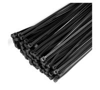 Fascette in nylon Fascette for cavi in nylon Filo metallico autobloccante in plastica Nero 3x200 5x300MM Cinghia avvolgente Zip Organizer Fissare la cintura di tensione 100 pezzi(5x400(Black))