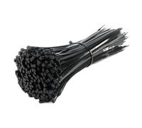 Fascette in nylon, fascette stringicavo, Fascette fermacavi in nylon autobloccanti in plastica nera, larghe 3/4 mm, 30 pezzi(Wide 4 mm - 120 mm)