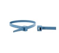 Fascette in Plastica Detectabili, Fascette Stringicavo per Cablaggi di Cavi e Fissaggi, Rilevabili ai Raggi Xr - 370X7,6 - Blu - 25 pezzi - Plastic Hardware Store