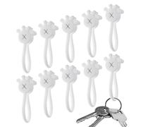 Fascette magnetiche in silicone, 10 organizer per cavi a forma di palmo, clip per segnalibri, magneti per frigorifero, cinghie per cavi, organizer riutilizzabili per lavoro, scuola, casa