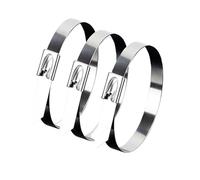Fascette metalliche, Fascetta stringicavo in acciaio inox Ca Metal 4,6X200/7,9X300, flangia metallica, filo metallico, cinghia di fissaggio, carico 20 pezzi(10x600mm,50pcs)