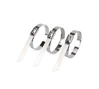 Fascette metalliche, Fascette fermacavi in acciaio inossidabile autobloccanti a sfera da 4,6 mm e 0,18 pollici, 10-100 pezzi