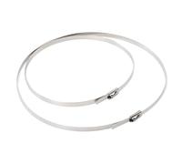 Fascette metalliche, Fascette fermacavi in acciaio inossidabile con rivestimento multiuso, 200 pezzi, 10 x (100-450) mm(10x250mm)
