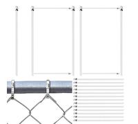 Fascette metalliche resistenti per esterni, resistenti 100 pezzi di fissaggio da giardino in acciaio, forniture per recinzione agricola per la gestione elettrica industriale automobilistica