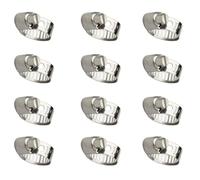 Fascette Metalliche Stringitubo 10-16 mm,12 Pcs Fascette Stringitubo Acciaio Inox 304 Morsetto per Tubo Regolabile in Acciaio Inox Connettori Tubo per Cavi Rubinetto Domestico Tubazioni Fissaggio