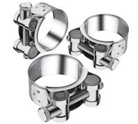 Fascette Metalliche Stringitubo 29-31mm Fascette Stringitubo Inox 3 Pezzi Scarico Moto Morsetto Fascetta Stringitubo Fascetta di Scarico Turbo Fascette Metalliche a Vite per Accessori Tubi Scarico