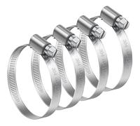 fascette, morsetti, regolabili, acciaio inox, tubi, 60-80mm