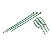Fascette multiuso in plastica 20 cm verde 50 pz Verde