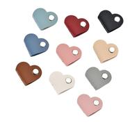 Fascette organizer per cavi in pelle PU, 10 pezzi, piccolo supporto per filo con chiusura a bottone in metallo per cavi di ricarica, cavi e borsa per il trasporto, organizer per cavi in pelle