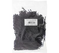 Fascette per Cablaggio, 100X2,5Mm, Colore Nero. Confezione Da 1000 Pezzi (Bulk)