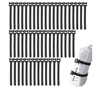 Fascette per cavi, fascette per cravatta | Fascette per cavi elettrici in nylon regolabili, 50 pezzi, chiusure con zip autobloccanti colorate, organizer per cavi di fissaggio riutilizzabili,