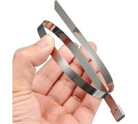 Fascette per cavi in acciaio inossidabile Cravatta in metallo, Fascette autobloccanti in metallo (100 pezzi, 4,6 x 150 mm)