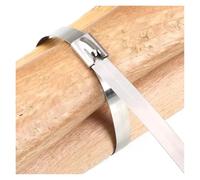 Fascette per cavi in acciaio inox e metallo, rivestimento di scarico multiuso, fascette autobloccanti, chiusure a filo, organizer per hardware (4,6 x 300 mm, 60 pezzi)