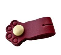 Fascette per cavi in pelle, fascette per cuffie a forma di cartone | Organizer per auricolari con supporto USB per i viaggi degli uffici scolastici