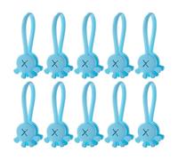 Fascette per cavi magnetiche, fascette per cavi magnetiche - 10 fermacavo in silicone a forma di palma - Cinghie per cavi riutilizzabili per il posto di lavoro, la scuola