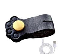 Fascette per cavi per cuffie - organizer per cartoni animati | Supporto per cavi in pelle riutilizzabile per cuffie, gestione dei cavi portatile per ufficio, viaggi, scuola, casa