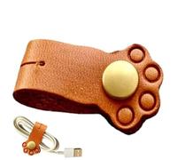 Fascette per cavi per cuffie - organizer per cartoni animati | Supporto per cavi in pelle riutilizzabile per cuffie, gestione dei cavi portatile per ufficio, viaggi, scuola, casa