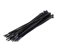 Fascette per cavi poliammide nero 4,8x200 mm 100 pz Nero