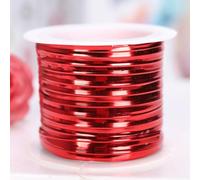 Fascette per imballaggi alimentari e sigillatura di sacchetti, 15 m, multicolore, per artigianato e esigenze domestiche (rosso)