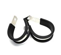 Fascette per tubi in gomma, 10 pz. Acciaio Inossidabile 304 Rivestito in Gomma P Clip Cavo di Montaggio Tubo Fascetta 6-55mm(20MM 10PCS)