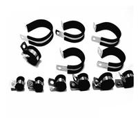 Fascette per tubi in gomma, Fascette stringitubo in acciaio for tubi in filo metallico con diametro interno di 6-60 mm, confezione da più dimensioni(10mm X 50pcs)