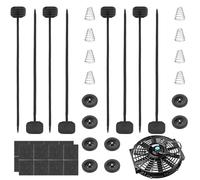 Fascette per Ventola del Radiatore - Kit per Ventilatore Elettrico del Raffreddatore Olio Trasmissione,Set di Cinghie Unisex Installazione Pratica Ricambi Auto Automotive