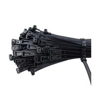 Fascette Plastic Reusable Cable Zip Tie Nylon May Wrap Straps Ties Loose Organizer Detachable Bundle(Black)