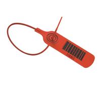 Fascette Plastica, 100 pcs Targhette Portachiavi, Sigilli diSicurezza, Fascette con Etichetta Per i Vestiti, i Portachiavi, l'Etichettatura (Rosso)