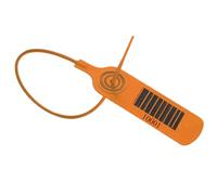 Fascette Plastica, 100 pcs Targhette Portachiavi, Sigilli diSicurezza, Fascette con Etichetta Per i Vestiti, i Portachiavi, l'Etichettatura (Arancione)