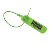 Fascette Plastica, 100 pcs Targhette Portachiavi, Sigilli diSicurezza, Fascette con Etichetta Per i Vestiti, i Portachiavi, l'Etichettatura (Verde)
