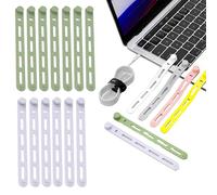 Fascette Porta Cavo - Organizzatore Multiuso Elastico Per Fissare E Raggruppare Cavi | 20 Pezzi Fascette Riorganizzabili Riutilizzabili Per Casa Ufficio Viaggio