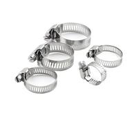 Fascette regolabili per tubi flessibili, Fascette stringitubo con trasmissione a vite senza fine in acciaio inossidabile regolabili 6-95 mm assortite(19-29mm 5pcs)