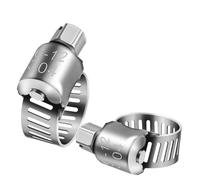 Fascette regolabili per tubi flessibili, Fascette stringitubo regolabili con trasmissione a vite senza fine in acciaio inossidabile for tubo dell'acqua del carburante 8-120 mm(Diameter 40-64mm)