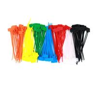 Fascette stringicavi resistenti, set da 250 pezzi, in nylon, in 7 colori, con struttura, strumento versatile per la gestione dei cavi, cinghie di fissaggio resistenti, per la casa per