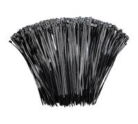 Fascette stringicavo Nere da 1000 Pezzi, Fascette in Nylon di Alta qualità, in plastica autobloccanti