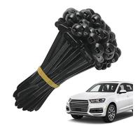 Fascette stringicavo per auto, 100 pezzi, fibbie universali, chiusure a perno autobloccanti, rivestimento per parafanghi per veicoli elettrici, cerniera in nylon resistente, per auto, moto, E